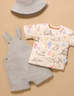 Anteater Striped Overall Set