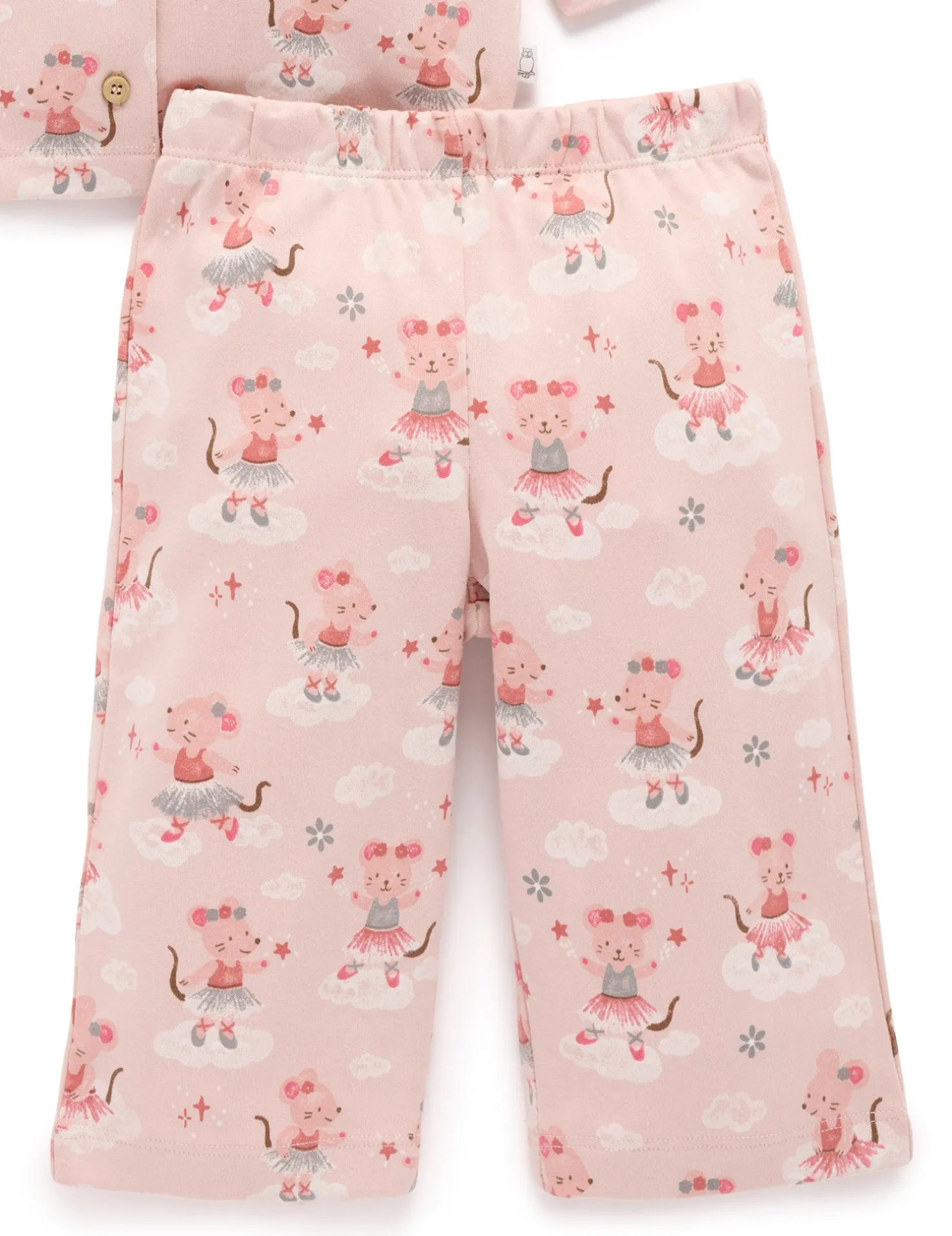Ballet Dreams Thick Button Up PJ Set