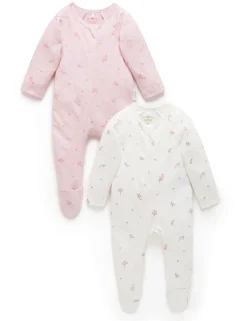 Blossom 2 Pack Zip Growsuit