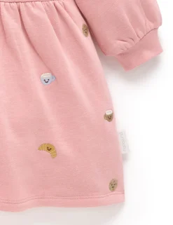 Brunch Embroidered Fleece Dress