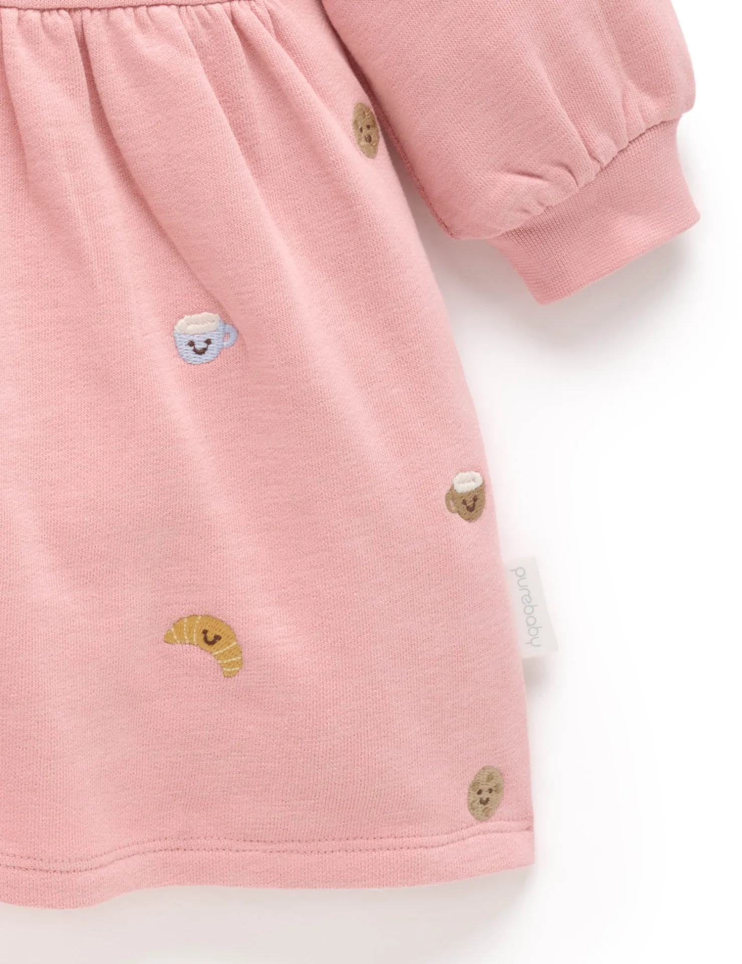 Brunch Embroidered Fleece Dress