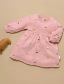 Brunch Embroidered Fleece Dress