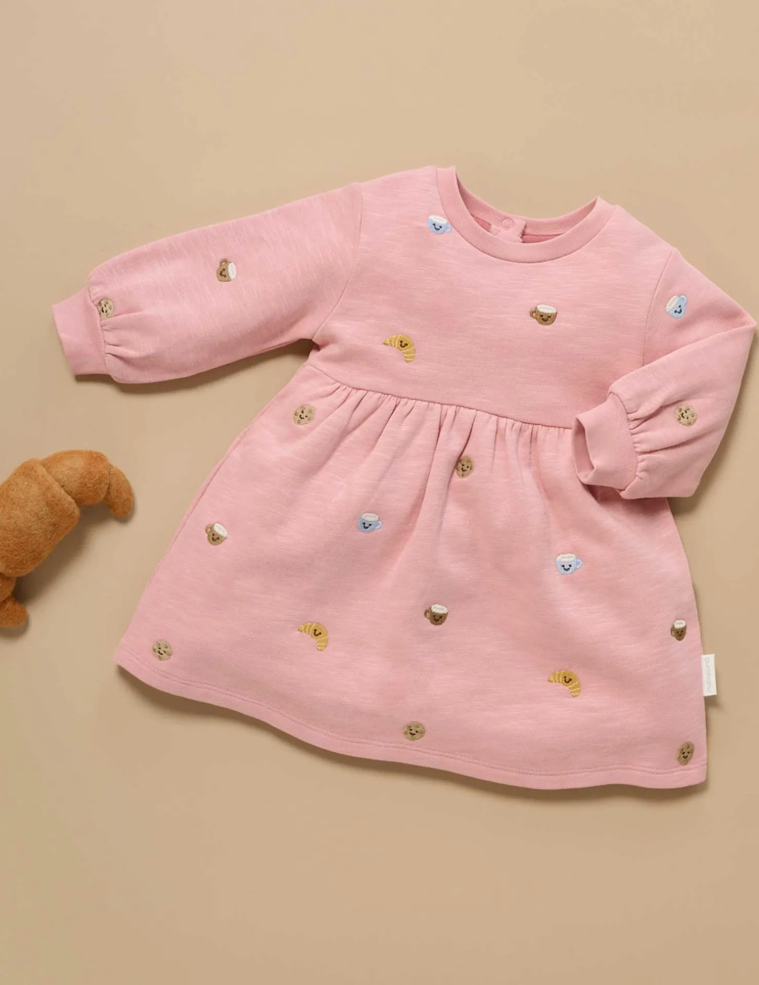 Brunch Embroidered Fleece Dress