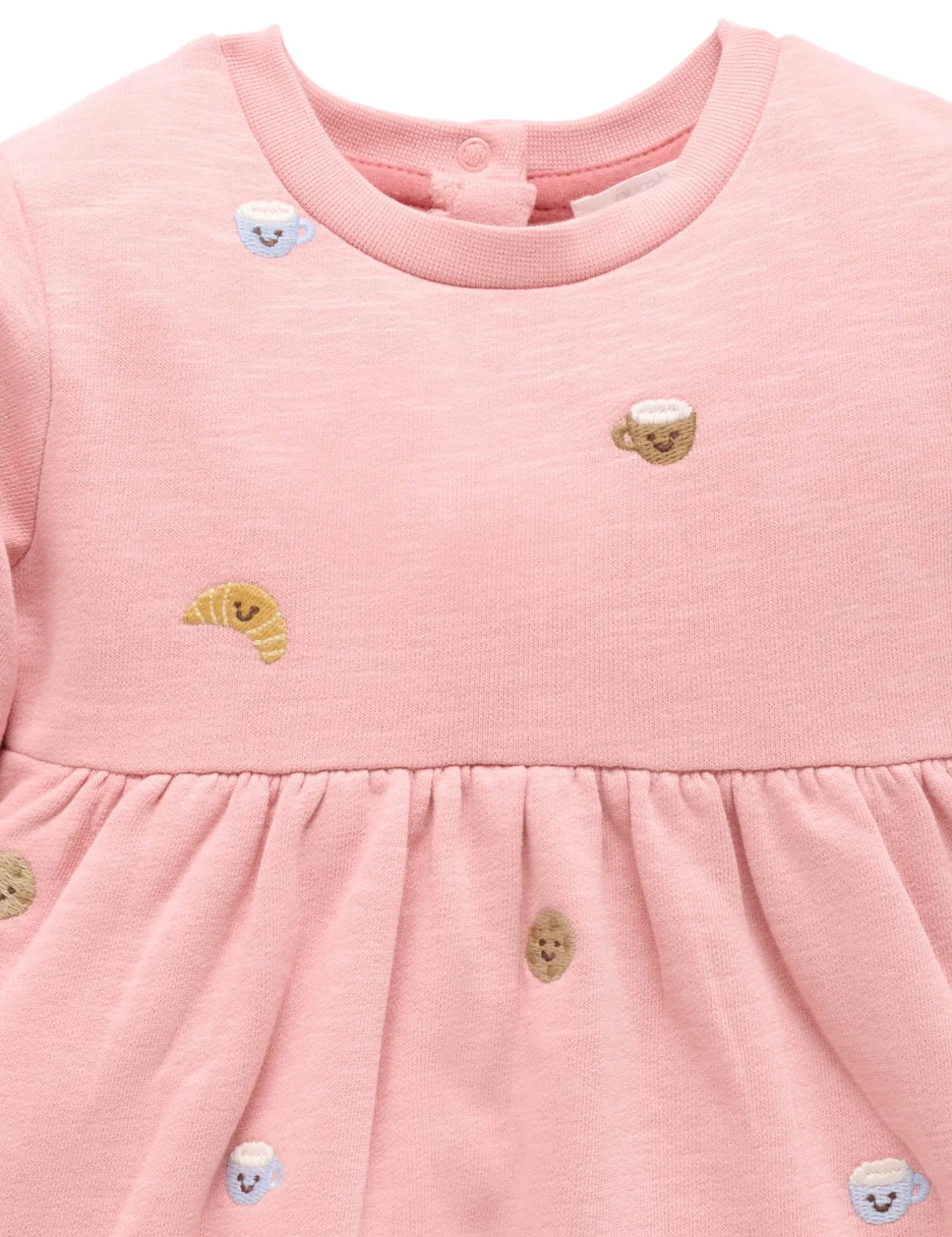 Brunch Embroidered Fleece Dress