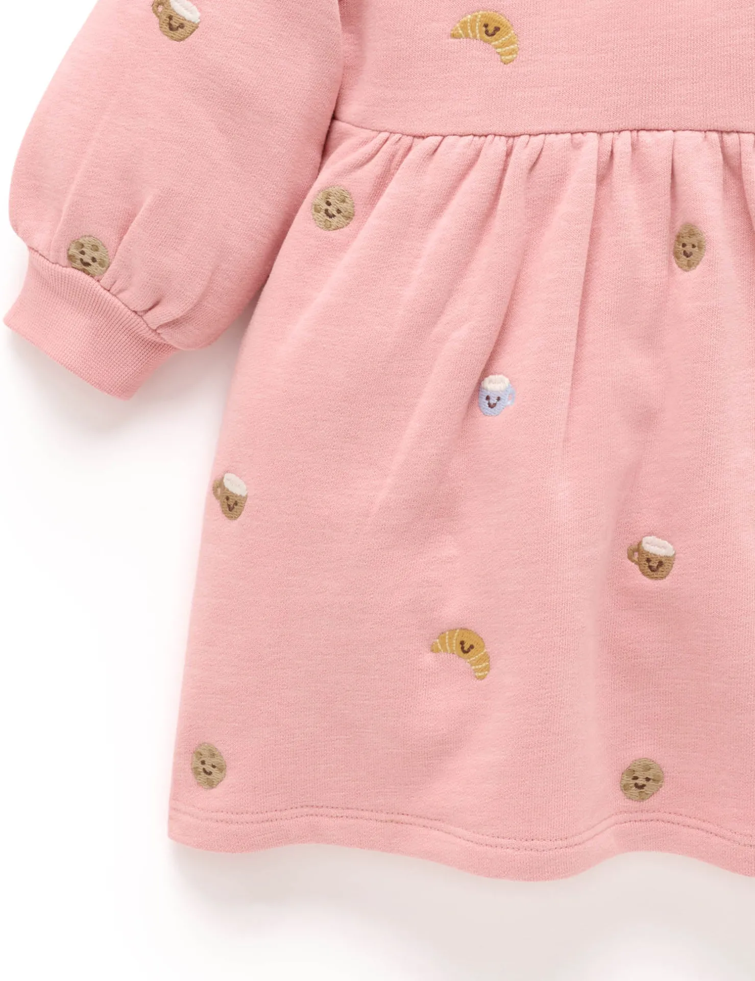 Brunch Embroidered Fleece Dress