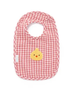 Chick Gingham Bib