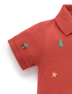Christmas Polo Growsuit