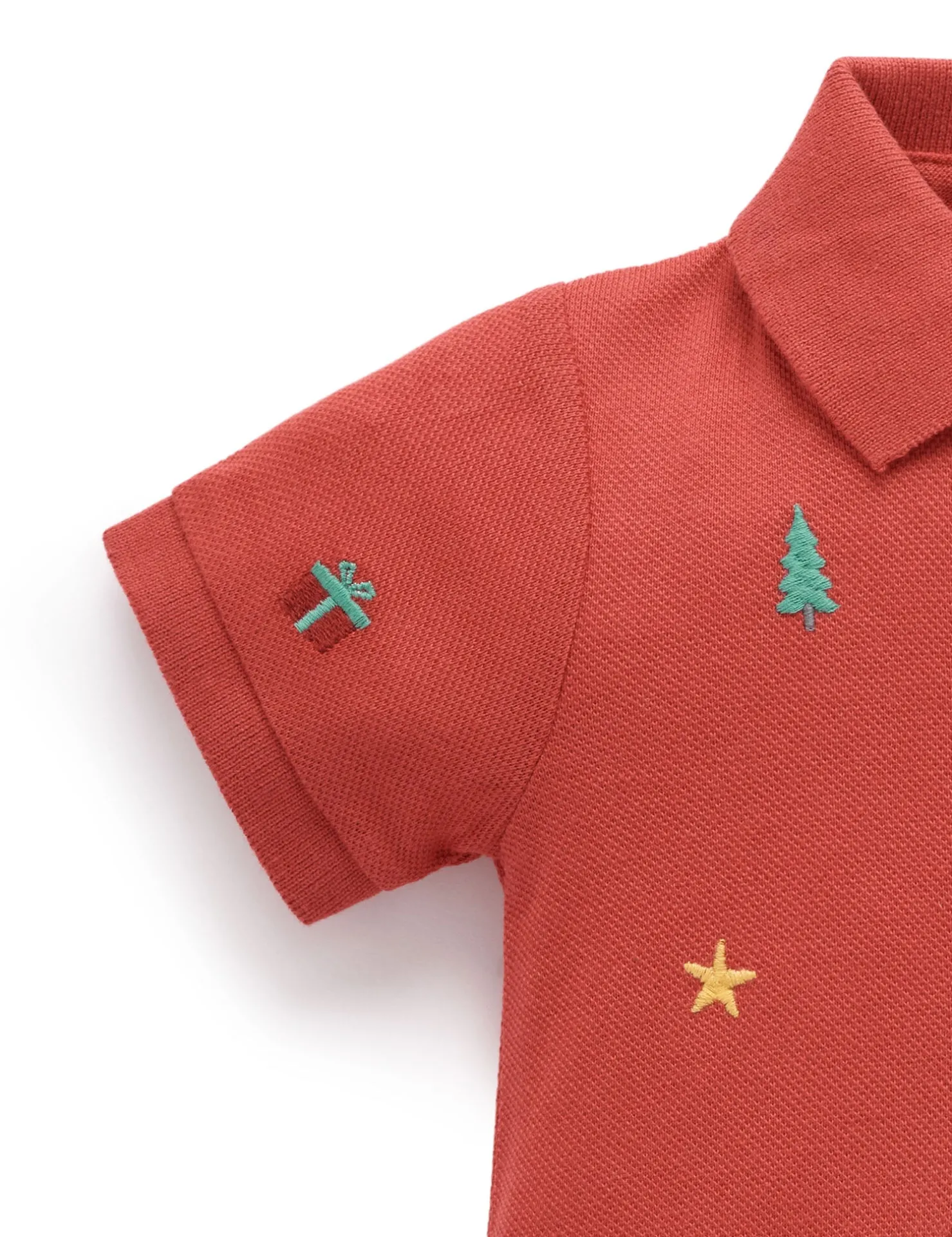 Christmas Polo Growsuit