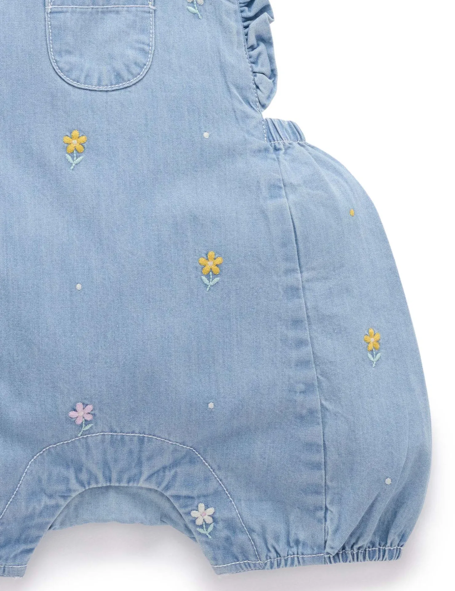 Daisy Broderie Overall Set