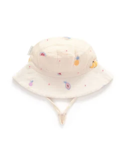 Embroidered Fruit Bucket Hat