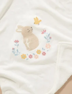 Embroidered Lined Blanket