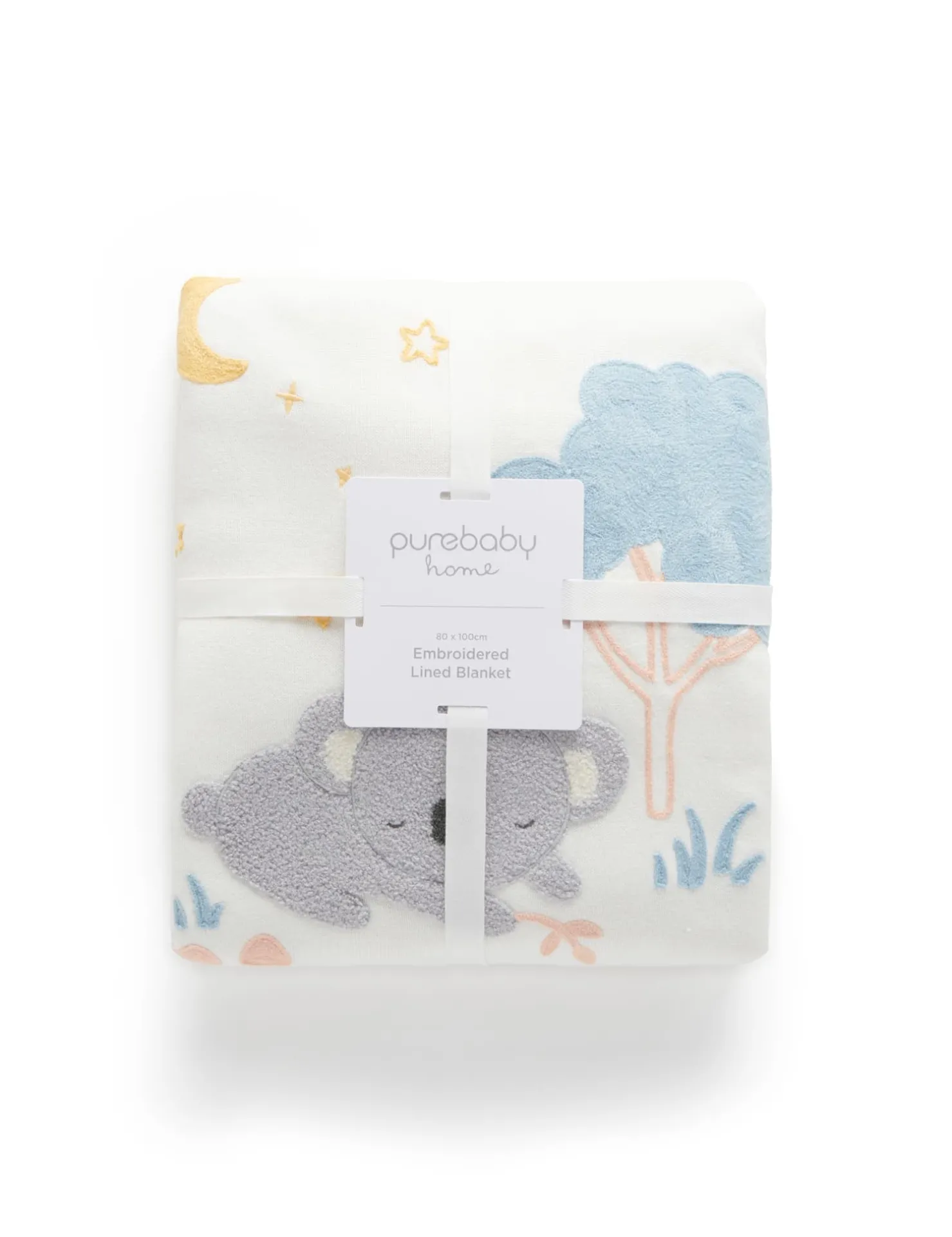 Embroidered Lined Blanket