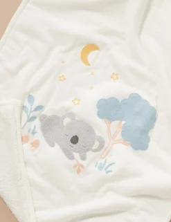 Embroidered Lined Blanket