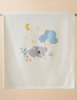Embroidered Lined Blanket