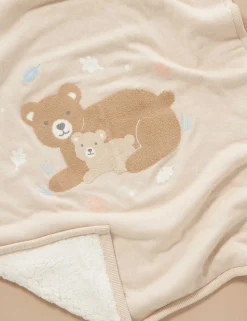 Embroidered Lined Blanket
