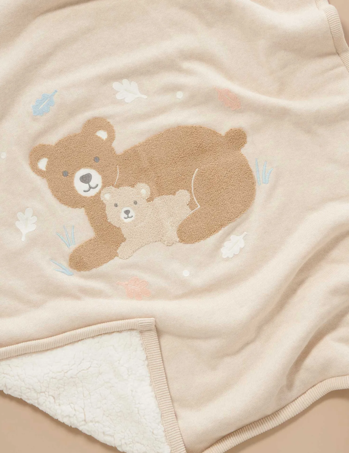 Embroidered Lined Blanket