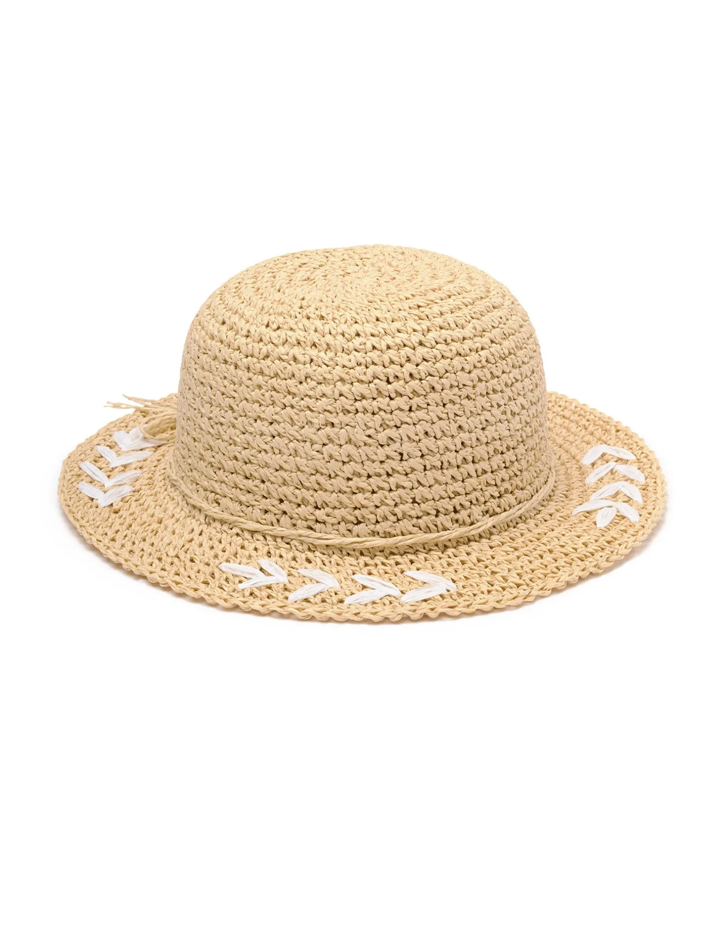 Embroidered Straw Hat