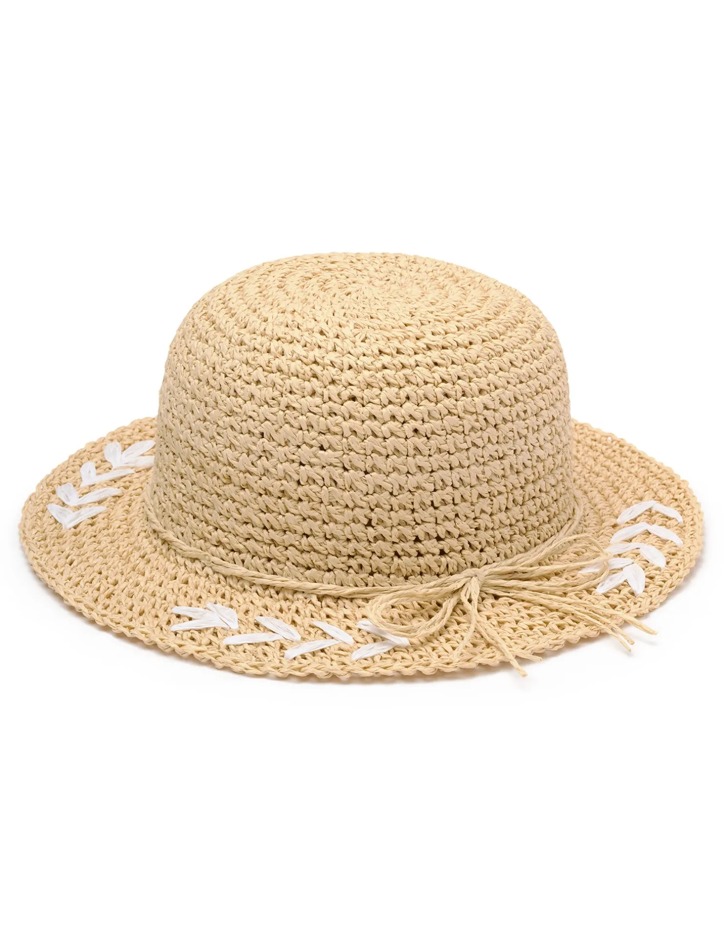 Embroidered Straw Hat