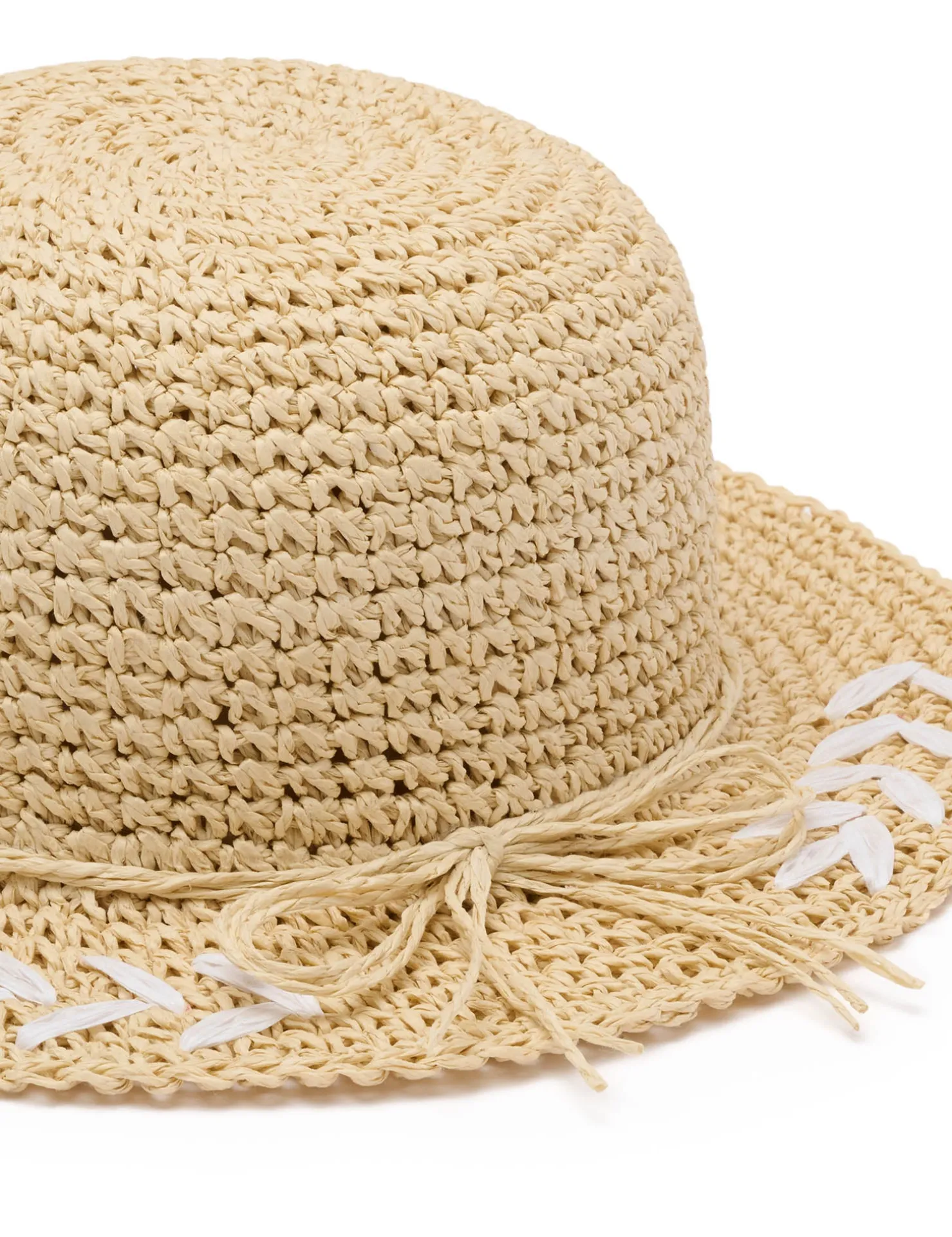 Embroidered Straw Hat