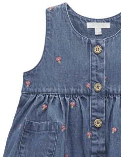 Embroidered Toadstool Pinnie