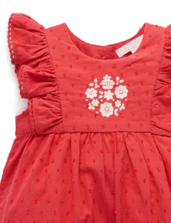 Festive Embroidered Romper