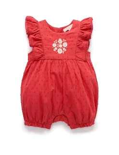 Festive Embroidered Romper