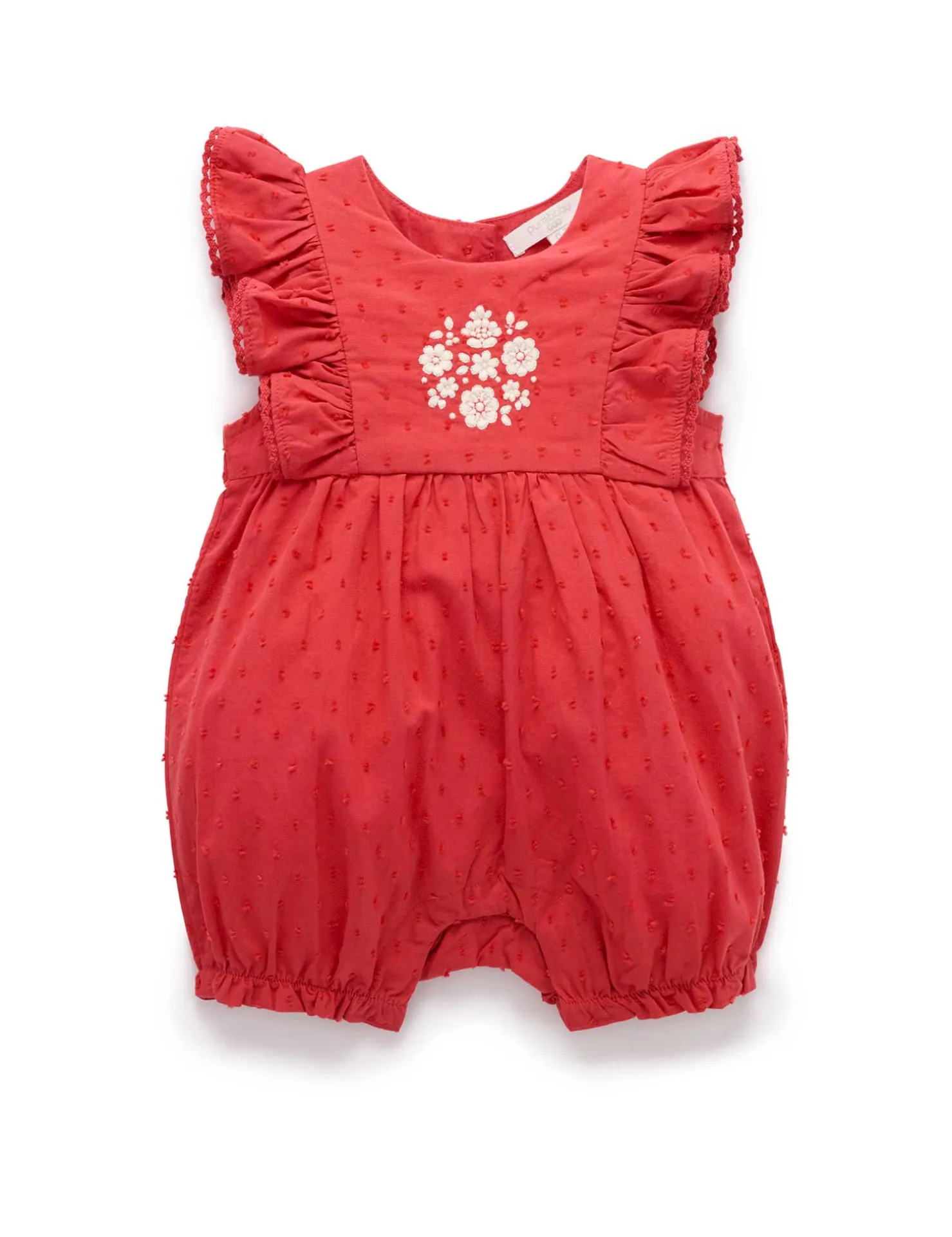 Festive Embroidered Romper