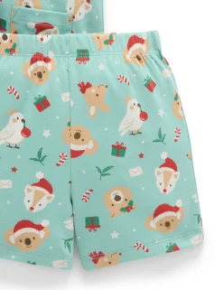 Festive Friends Button Up PJ Set