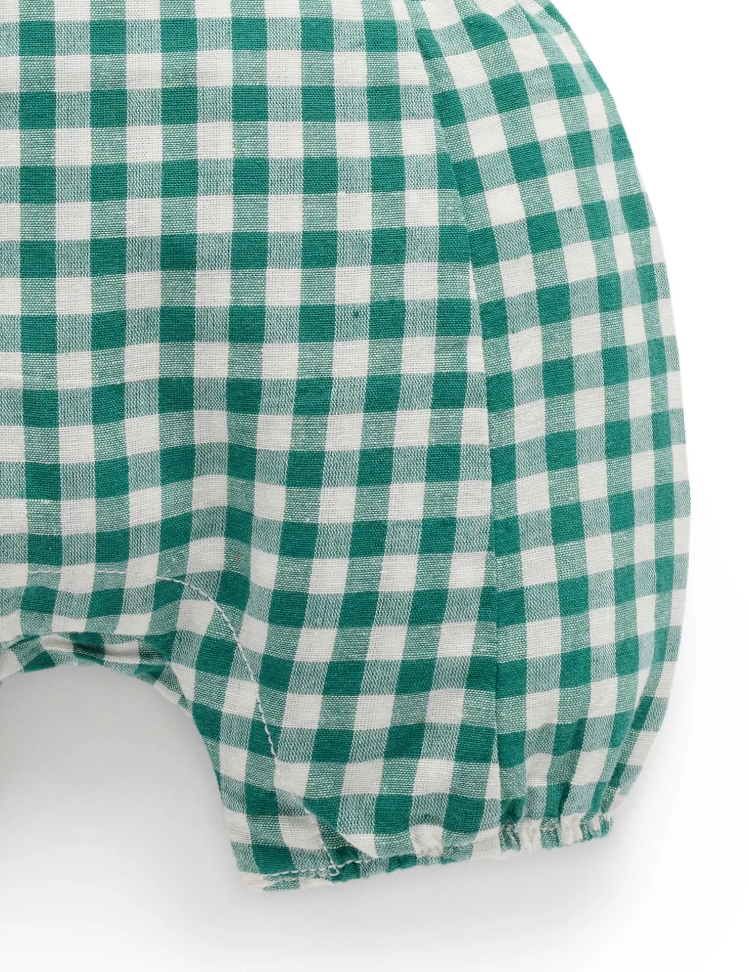 Festive Gingham Overalls