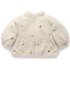 Fluffy Embroidered Jacket