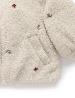 Fluffy Embroidered Jacket