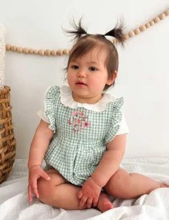 Frida Gingham Romper