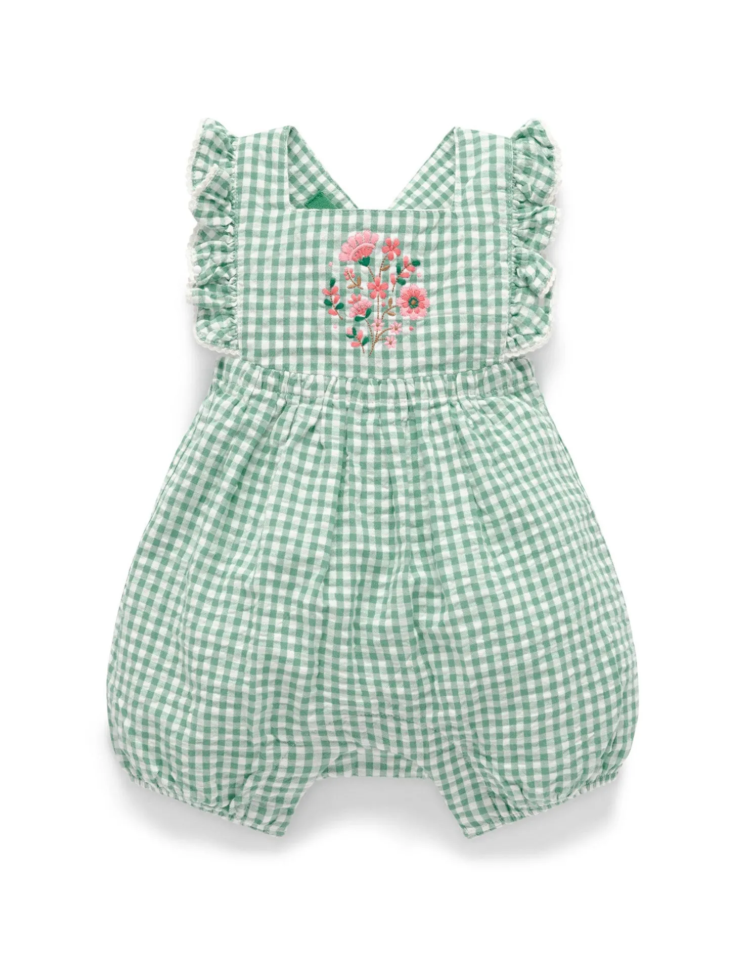 Frida Gingham Romper