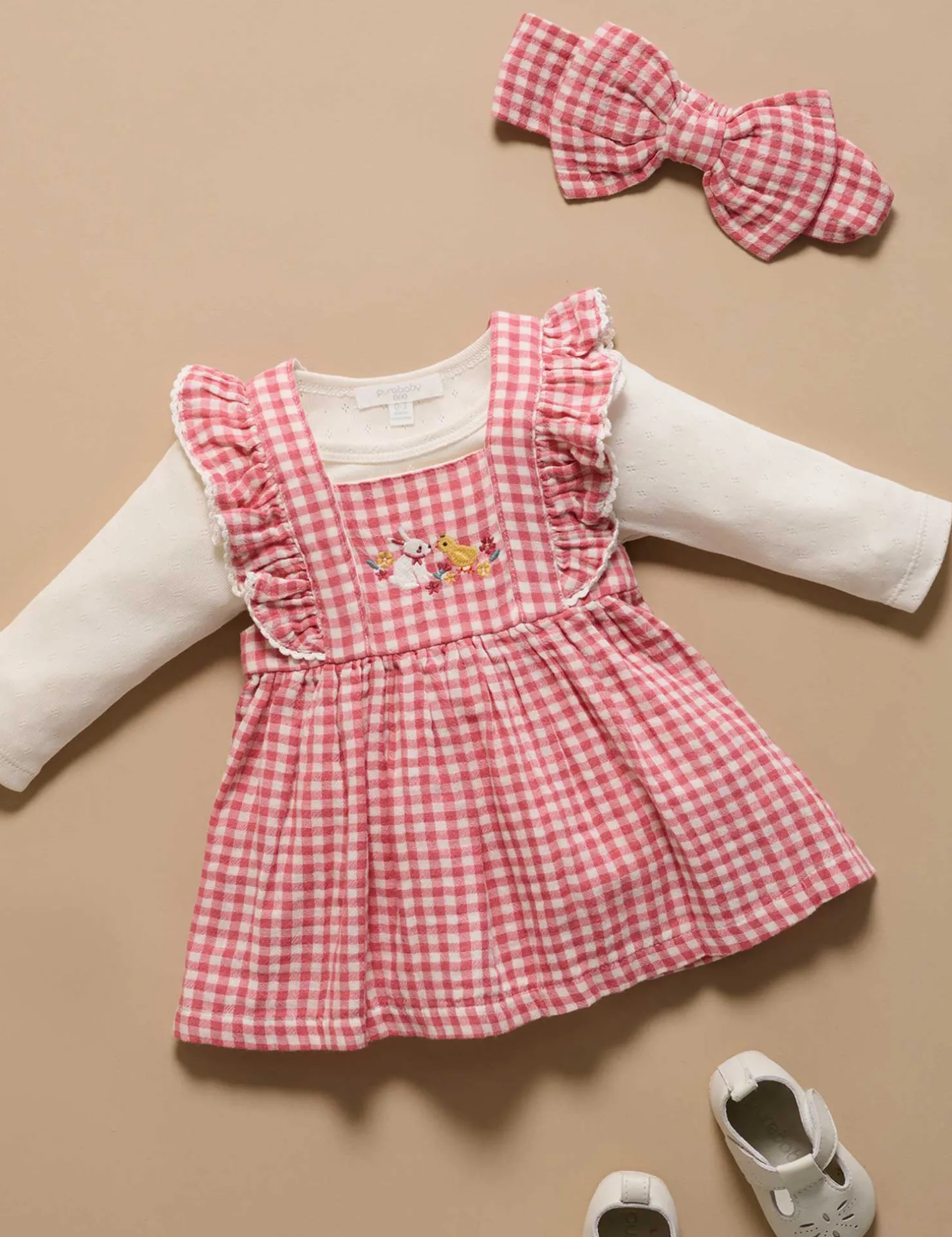 Gingham Bow Headband
