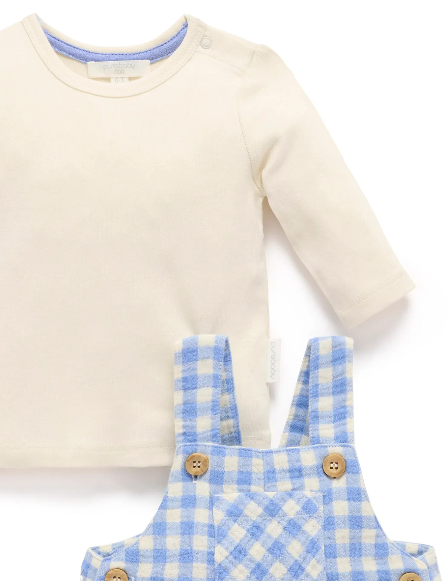 Gingham Bunny Overall Set