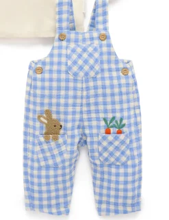Gingham Bunny Overall Set