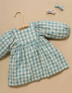 Gingham Gathered Dress