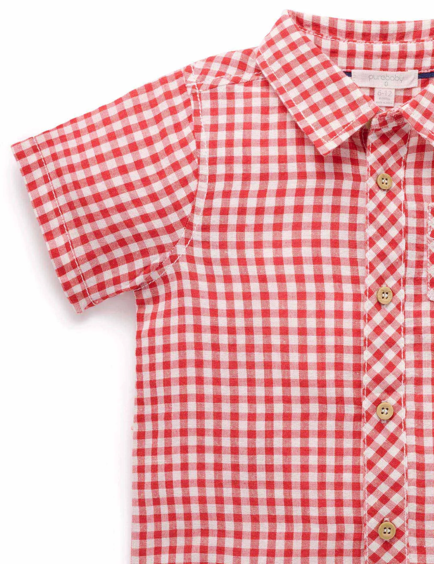 Gingham Linen Blend Shirt