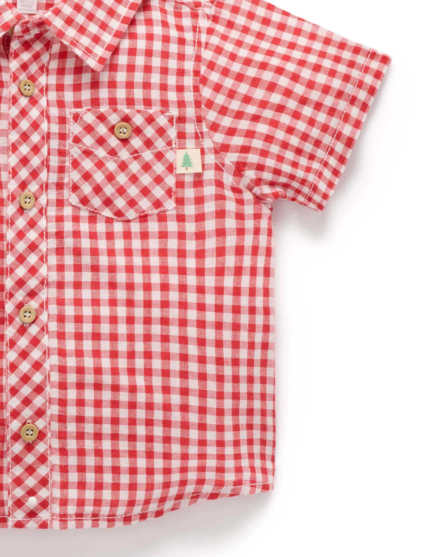 Gingham Linen Blend Shirt