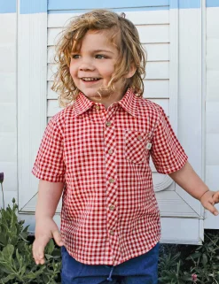 Gingham Linen Blend Shirt