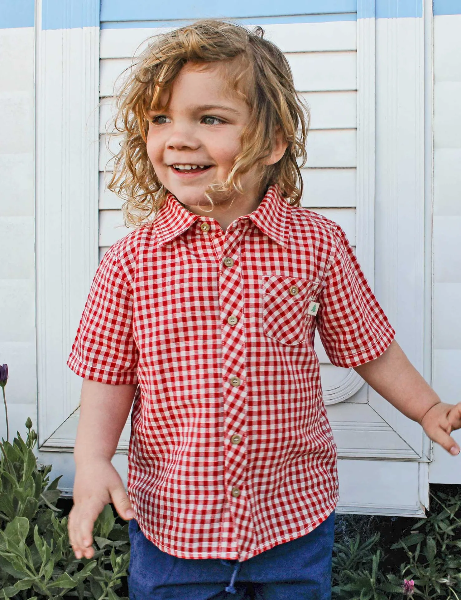 Gingham Linen Blend Shirt