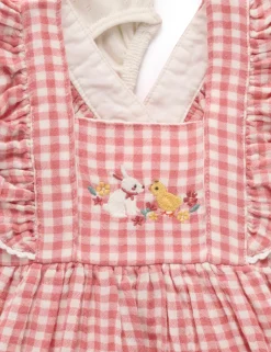 Gingham Pinnie Set