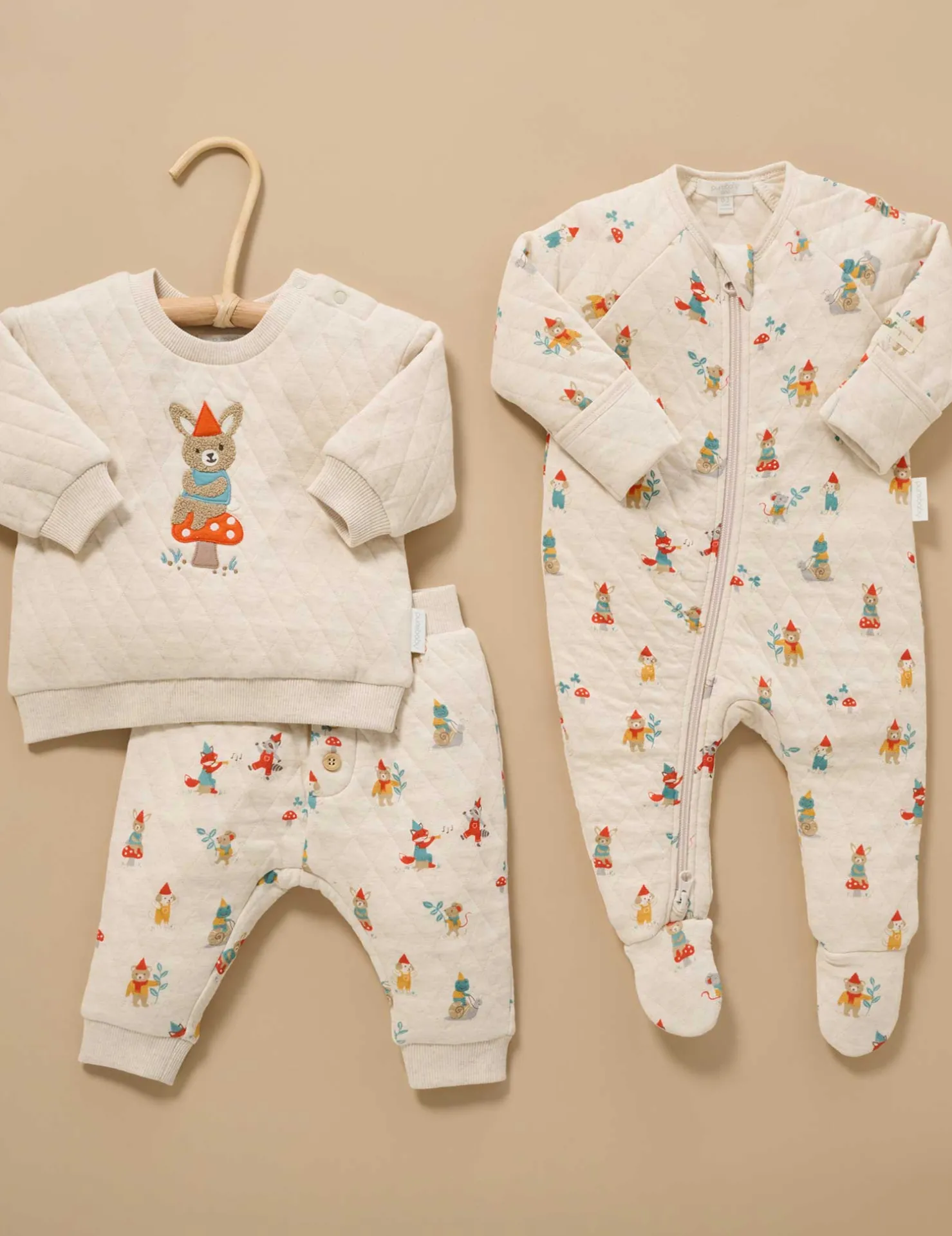 Gnome Quilted Track Set