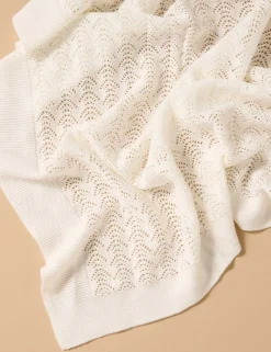Heirloom Eyelet Blanket
