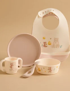 Honey Bear Silicone Feeding Set