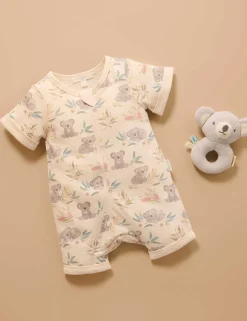 Koala Gum Leaf Short Growsuit