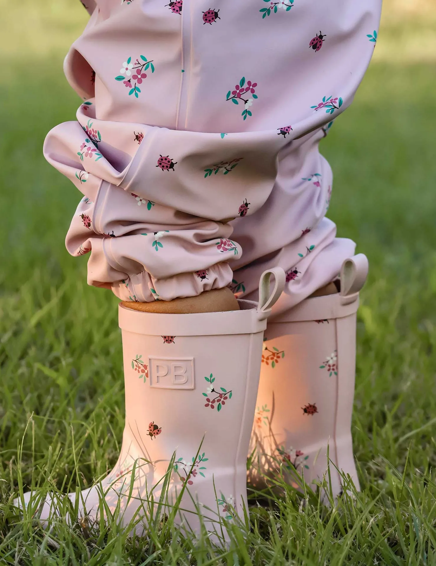 Ladybird Floral Gumboots