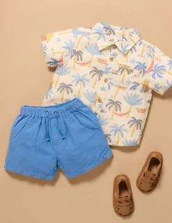 Linen Blend Shorts
