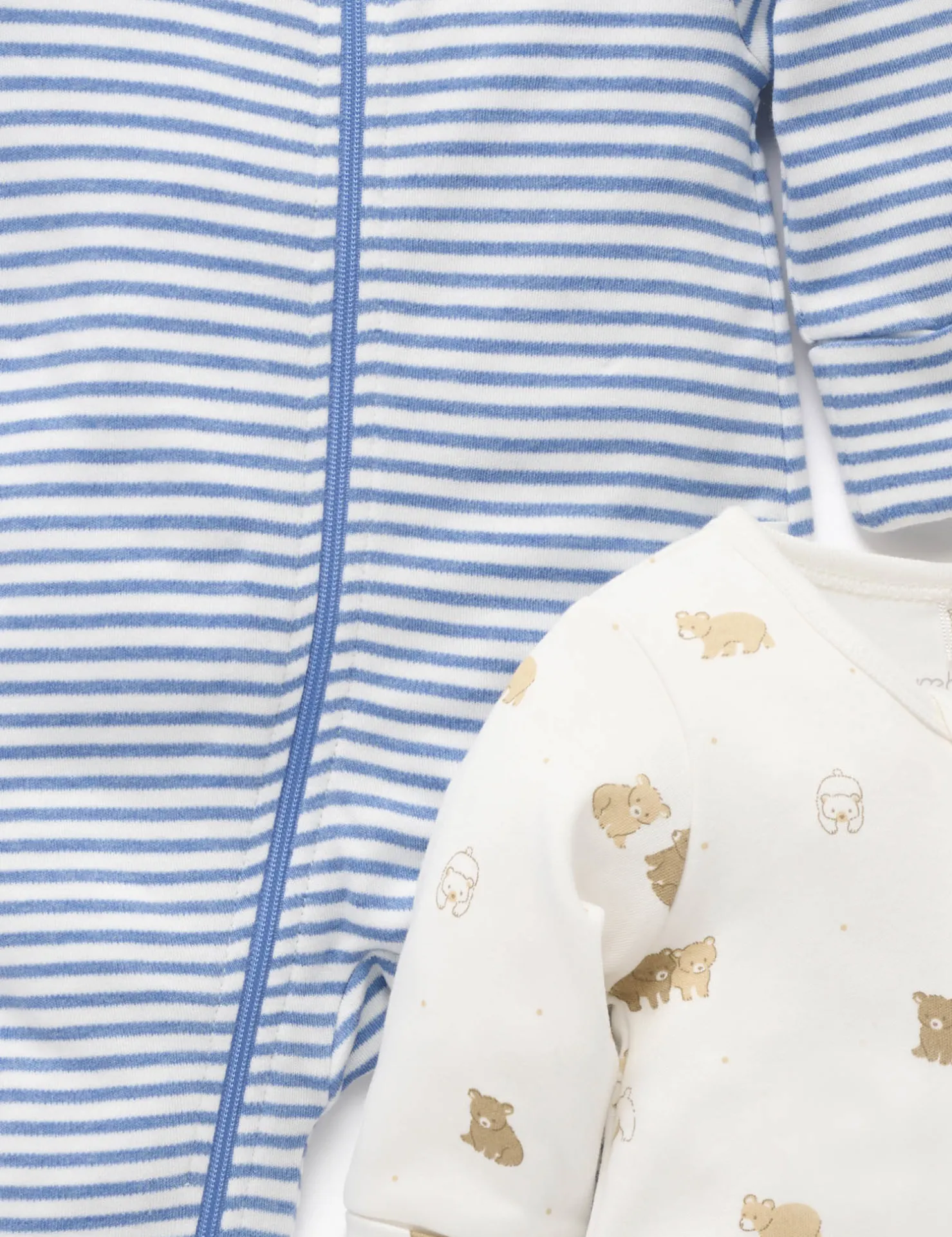 Little Bear 2 Pack Zip Growsuit
