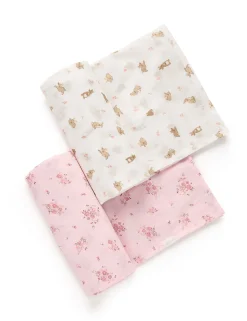 Little Bunny 2 Pack Muslin Wrap